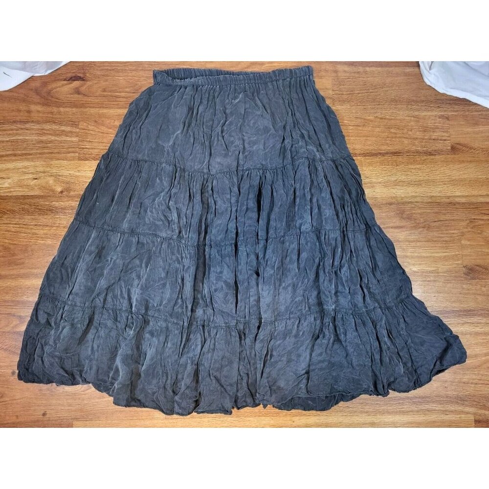 Vtge Broomskirts Dallas Black Size L? Rayon Gothlic‎ Whimzygoth